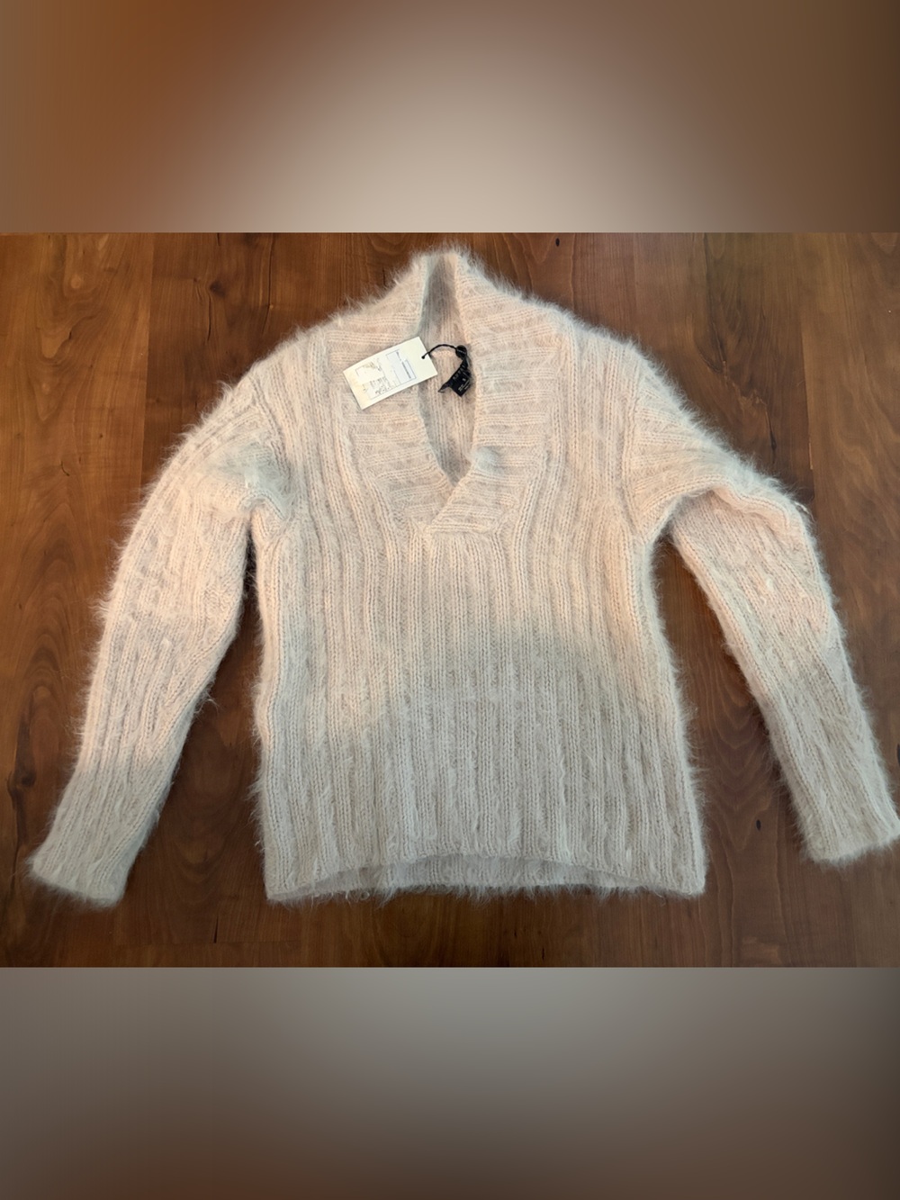 Gucci- Tom Ford era cream angora sweater
